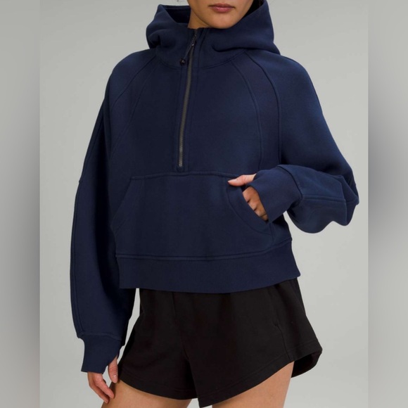 lululemon athletica Jackets & Blazers - Lululemon Scuba Oversized Half-Zip Hoodie
Night Sea size: XS/S